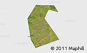 Satellite 3D Map of Buzdyakskiy, single color outside