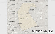 Shaded Relief 3D Map of Buzdyakskiy, semi-desaturated