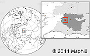 Blank Location Map of Buzdyakskiy, highlighted parent region, highlighted grandparent region