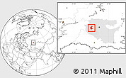 Blank Location Map of Buzdyakskiy, highlighted parent region