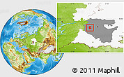 Physical Location Map of Buzdyakskiy, highlighted parent region, highlighted grandparent region