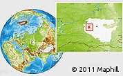 Physical Location Map of Buzdyakskiy, highlighted parent region
