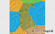 Satellite Map of Buzdyakskiy, political outside