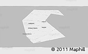 Gray Panoramic Map of Buzdyakskiy, single color outside