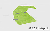 Physical Panoramic Map of Buzdyakskiy, single color outside