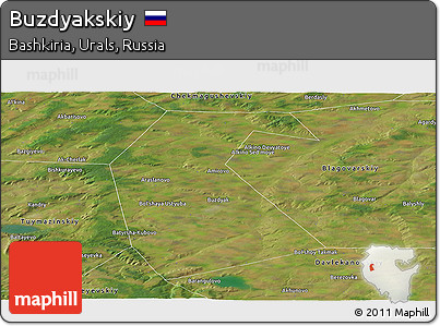 Satellite Panoramic Map of Buzdyakskiy