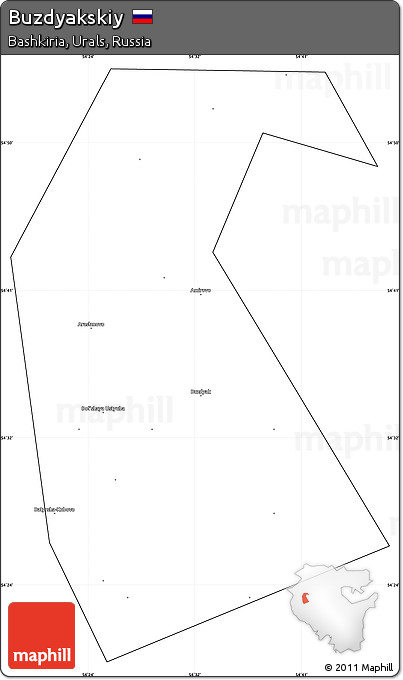 Blank Simple Map of Buzdyakskiy, cropped outside