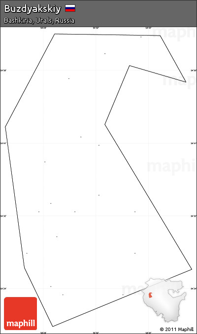 Blank Simple Map of Buzdyakskiy, cropped outside, no labels