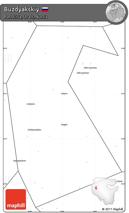 Blank Simple Map of Buzdyakskiy