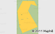 Savanna Style Simple Map of Buzdyakskiy, single color outside