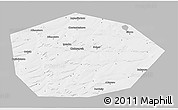 Gray 3D Map of Chekmagushevskiy, single color outside