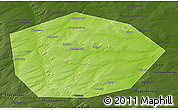 Physical 3D Map of Chekmagushevskiy, darken
