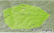 Physical 3D Map of Chekmagushevskiy, semi-desaturated