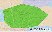 Political 3D Map of Chekmagushevskiy, lighten