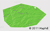 Political 3D Map of Chekmagushevskiy, single color outside