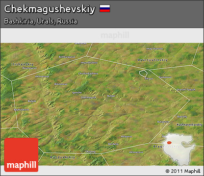 Satellite 3D Map of Chekmagushevskiy