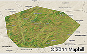 Satellite 3D Map of Chekmagushevskiy, shaded relief outside