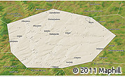 Shaded Relief 3D Map of Chekmagushevskiy, satellite outside