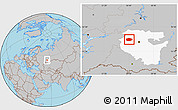 Gray Location Map of Chekmagushevskiy, highlighted parent region