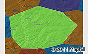 Political Map of Chekmagushevskiy, darken