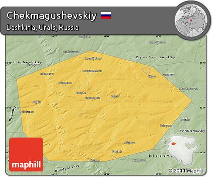 Savanna Style Map of Chekmagushevskiy