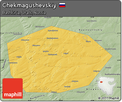 Savanna Style Map of Chekmagushevskiy