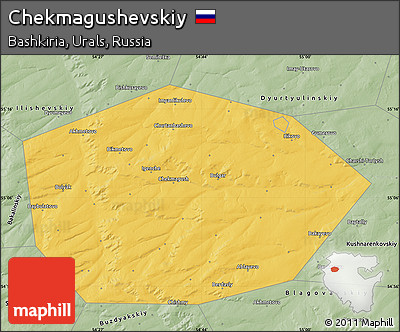 Savanna Style Map of Chekmagushevskiy