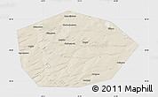 Shaded Relief Map of Chekmagushevskiy, single color outside