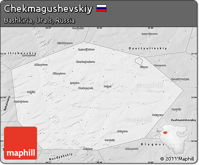 Silver Style Map of Chekmagushevskiy