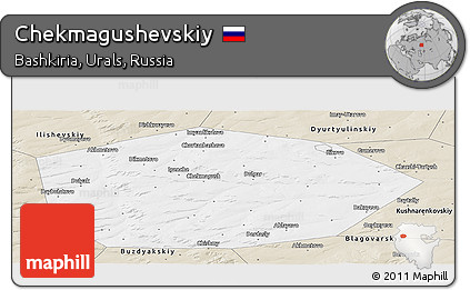 Classic Style Panoramic Map of Chekmagushevskiy
