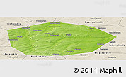 Physical Panoramic Map of Chekmagushevskiy, shaded relief outside