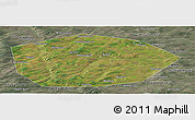 Satellite Panoramic Map of Chekmagushevskiy, semi-desaturated