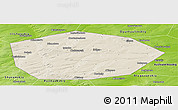 Shaded Relief Panoramic Map of Chekmagushevskiy, physical outside