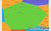 Political Simple Map of Chekmagushevskiy