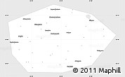 Silver Style Simple Map of Chekmagushevskiy, single color outside