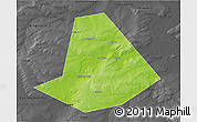 Physical 3D Map of Chishminskiy, darken, desaturated