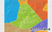 Physical 3D Map of Chishminskiy, political outside