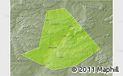 Physical 3D Map of Chishminskiy, semi-desaturated