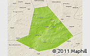 Physical 3D Map of Chishminskiy, shaded relief outside