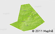 Physical 3D Map of Chishminskiy, single color outside