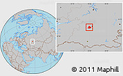 Gray Location Map of Chishminskiy