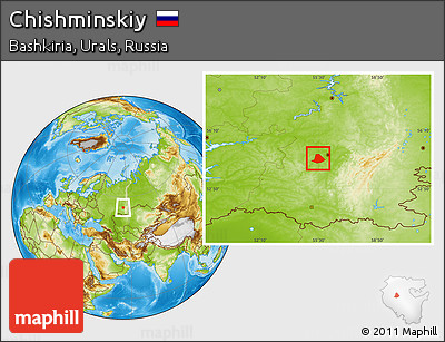 Physical Location Map of Chishminskiy