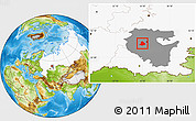 Physical Location Map of Chishminskiy, highlighted country, highlighted parent region