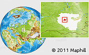 Physical Location Map of Chishminskiy, highlighted parent region