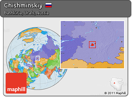 Political Location Map of Chishminskiy