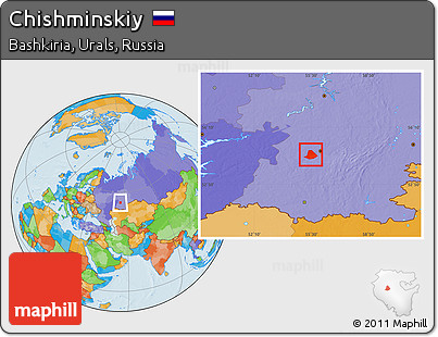 Political Location Map of Chishminskiy