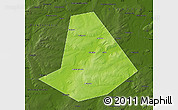 Physical Map of Chishminskiy, darken