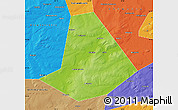 Physical Map of Chishminskiy, political outside