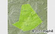 Physical Map of Chishminskiy, semi-desaturated