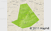 Physical Map of Chishminskiy, shaded relief outside